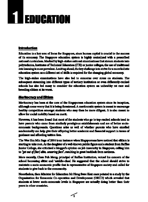 A-Level General Paper: Understanding Singapore Issues - CPD Singapore ...