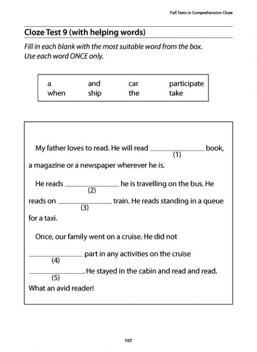 Primary 2 English: Mastering Comprehension Visual Text and Cloze - CPD ...