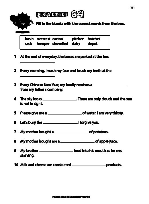 Primary 4 English Vocabulary Practice - CPD Singapore Education ...