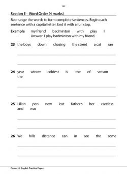 Primary 2 English Practice Papers | CPD Singapore Education Services ...