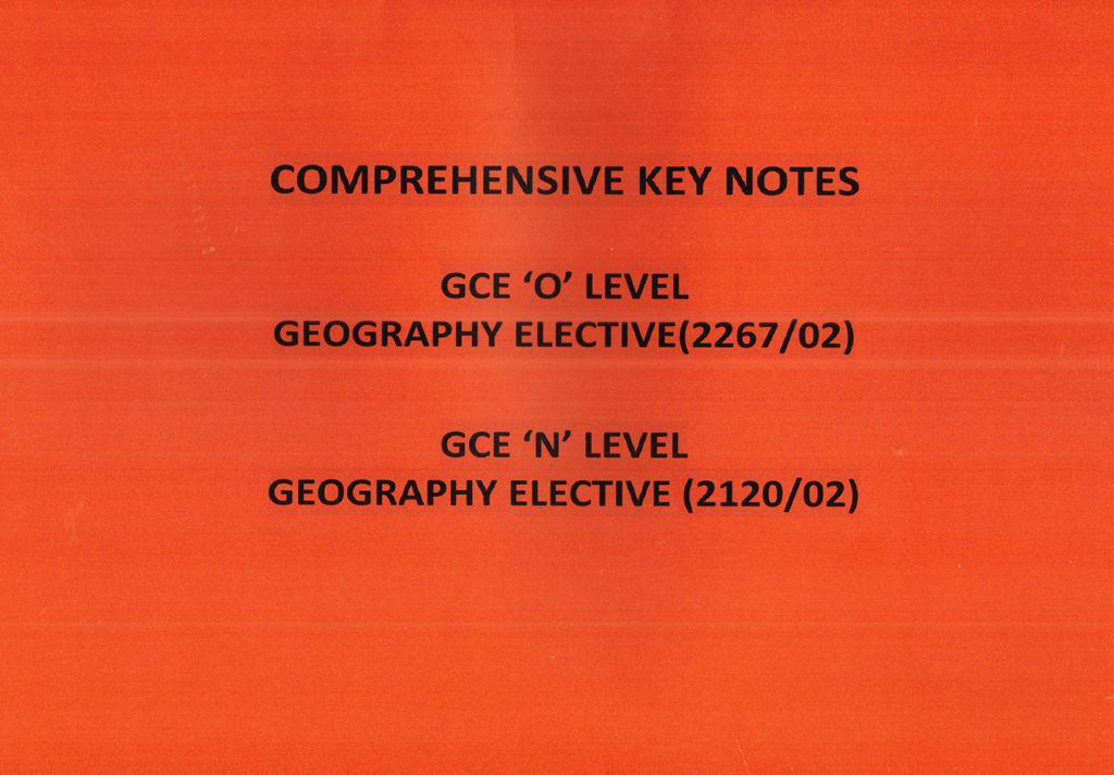 Comprehensive Key Notes GCE OLevel Geography Elective CPD Singapore