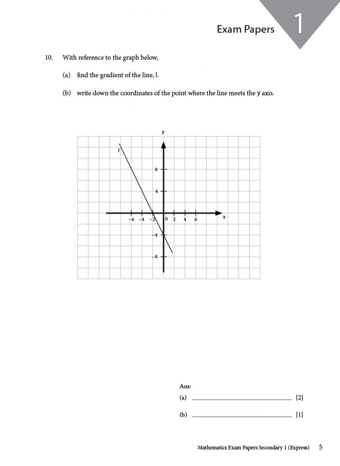 Sec 1 E Math Exam Paper (Express) - CPD Singapore Education Services ...