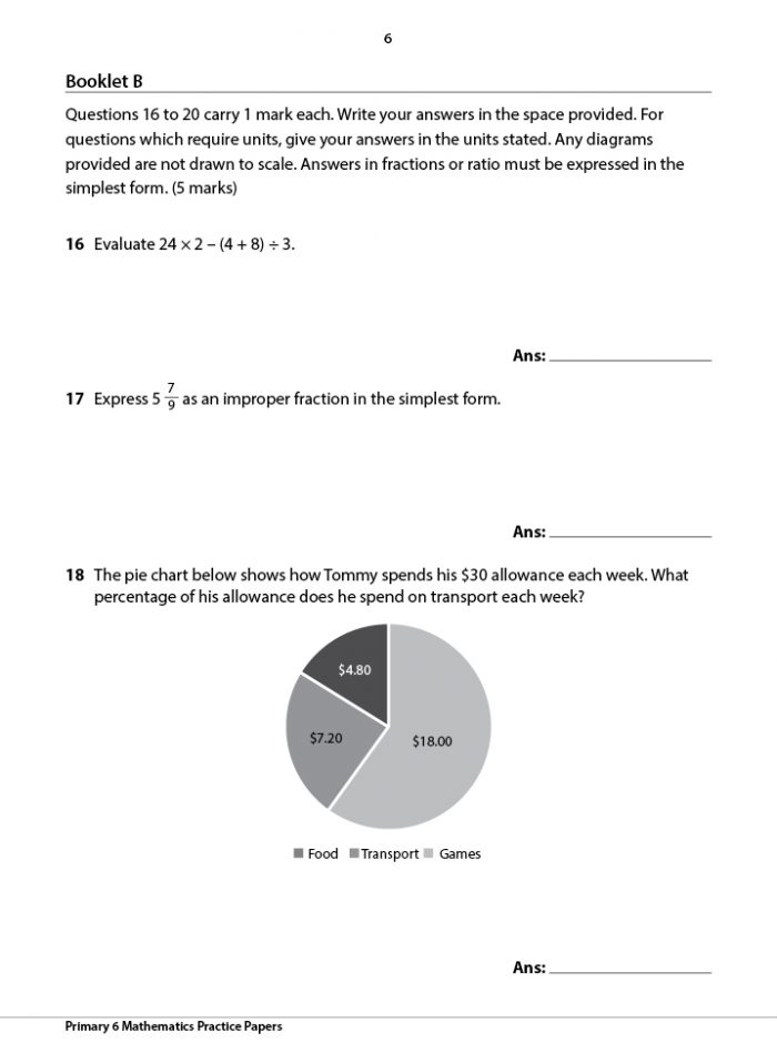 Primary 6 Mathematics Practice Papers - CPD Singapore Education ...