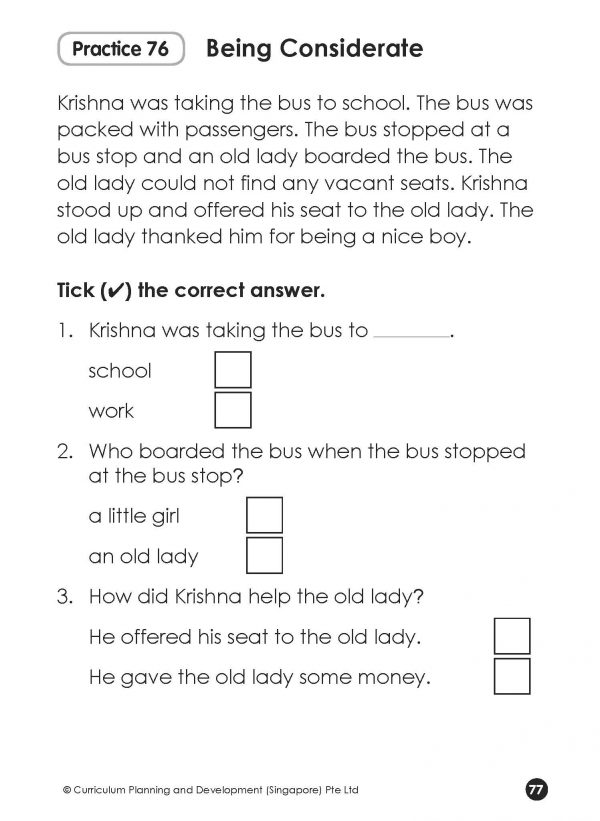 K2 to P1 English Comprehension Practice Book 1 | CPD Singapore ...