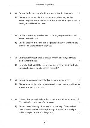 A level economics essay structure image