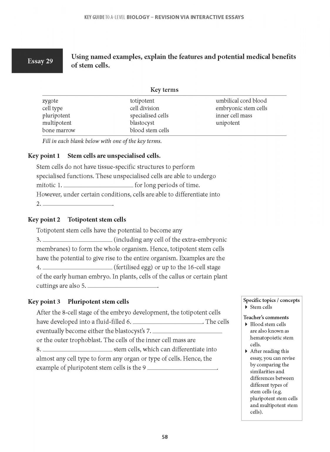 Biology essays form 2 image