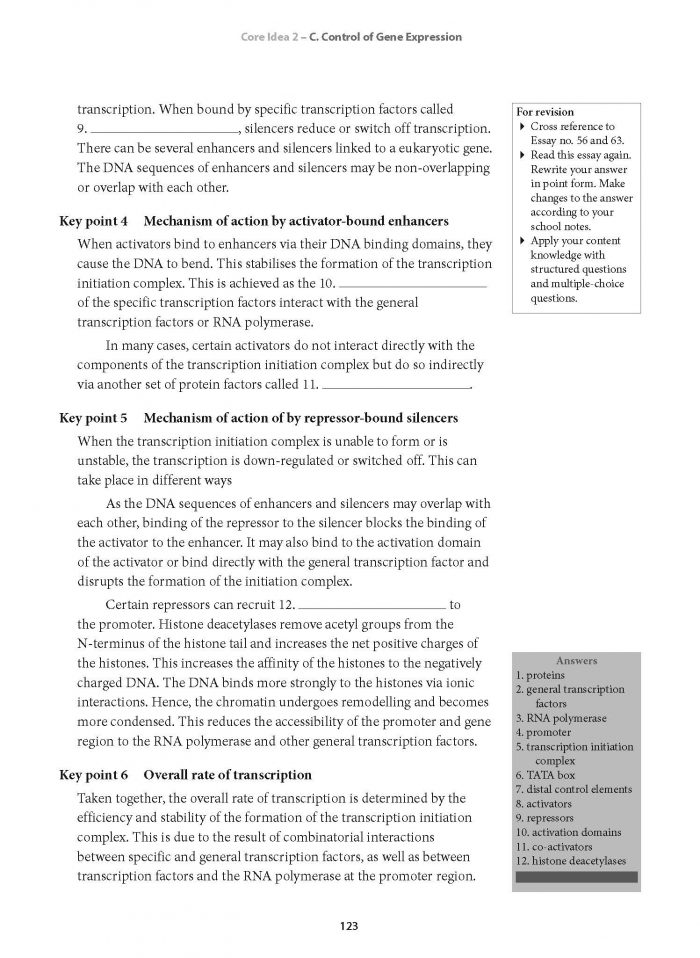 Biology essays with answers picture