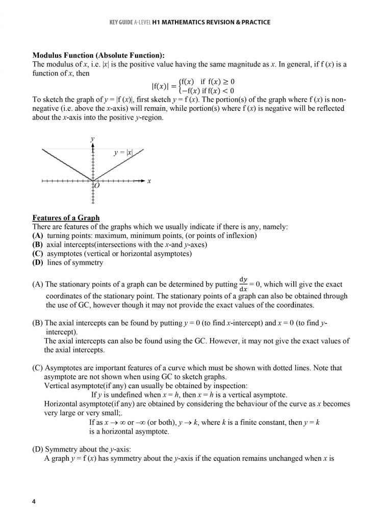 Key Guide A-Level H1 Mathematics - CPD Singapore Education Services Pte Ltd
