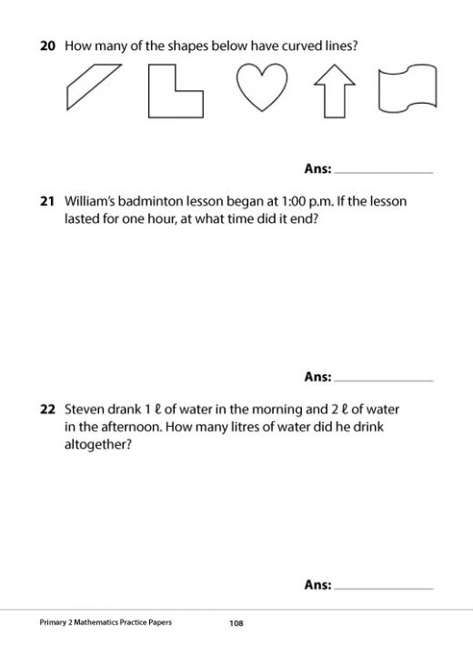Free test papers for primary 3 2019 image