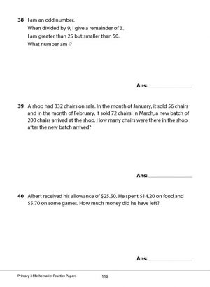 Primary 3 Mathematics Practice Papers - CPD Singapore Education ...