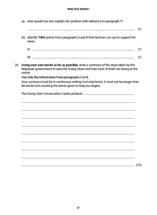 English Comprehension Practice Papers Secondary 1 - CPD Singapore ...