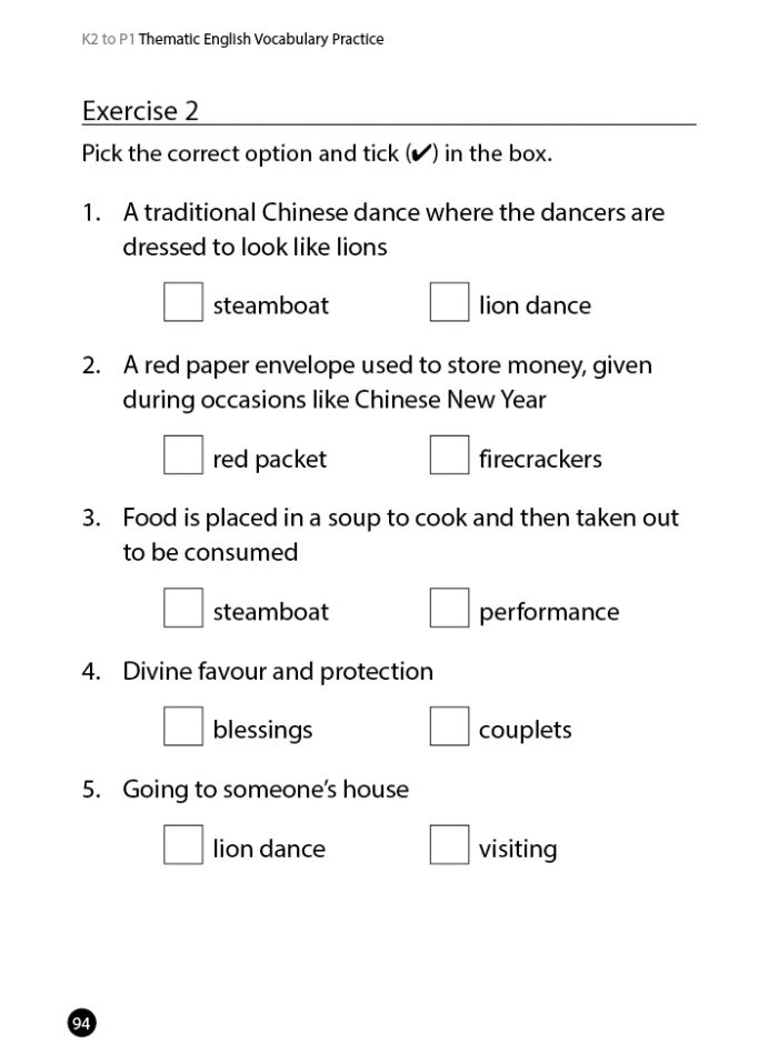 K2 to P1 Thematic English Vocabulary Practice - CPD Singapore Education ...