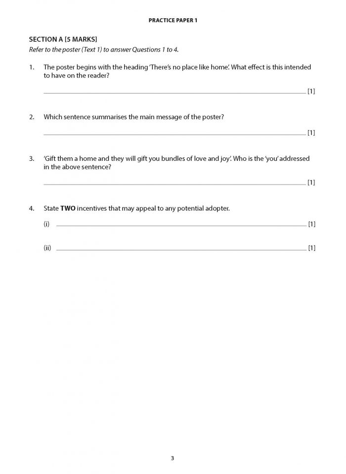 English Comprehension Practice Papers Secondary 4 - CPD Singapore ...