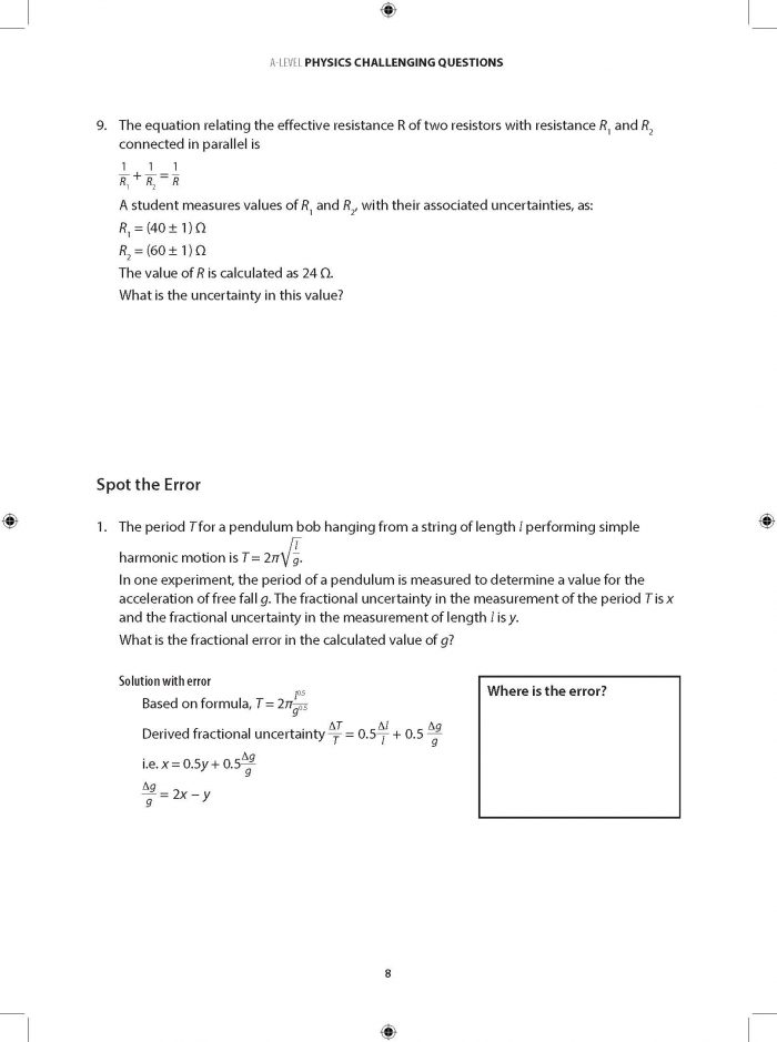 A-Level Physics Challenging Questions With Solutions - CPD Singapore ...