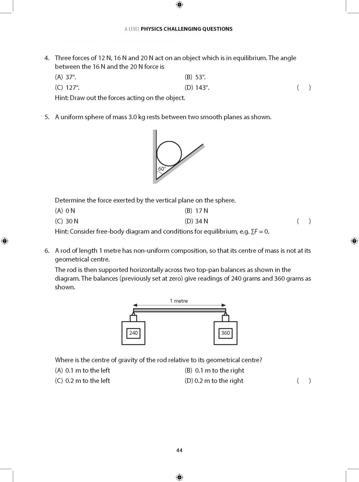 A-Level Physics Challenging Questions With Solutions - CPD Singapore ...