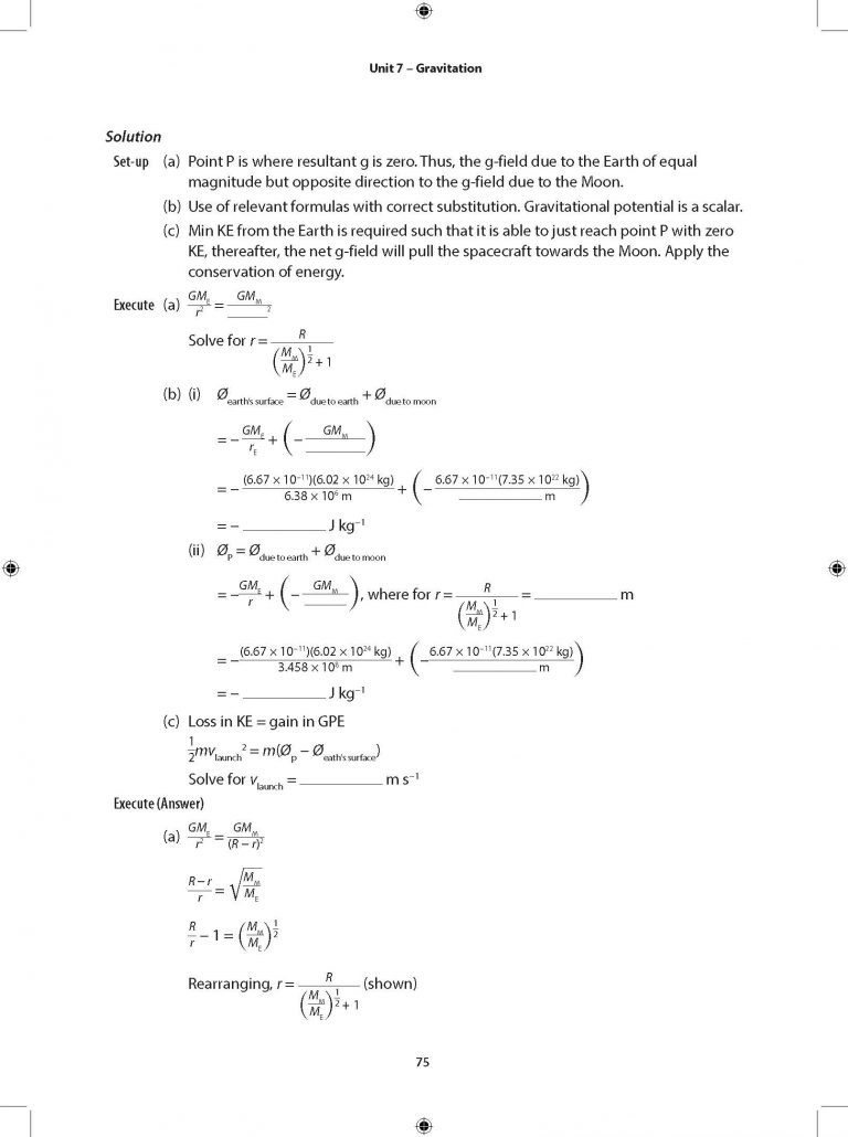 ALevel Physics Challenging Questions With Solutions CPD Singapore Education Services Pte Ltd