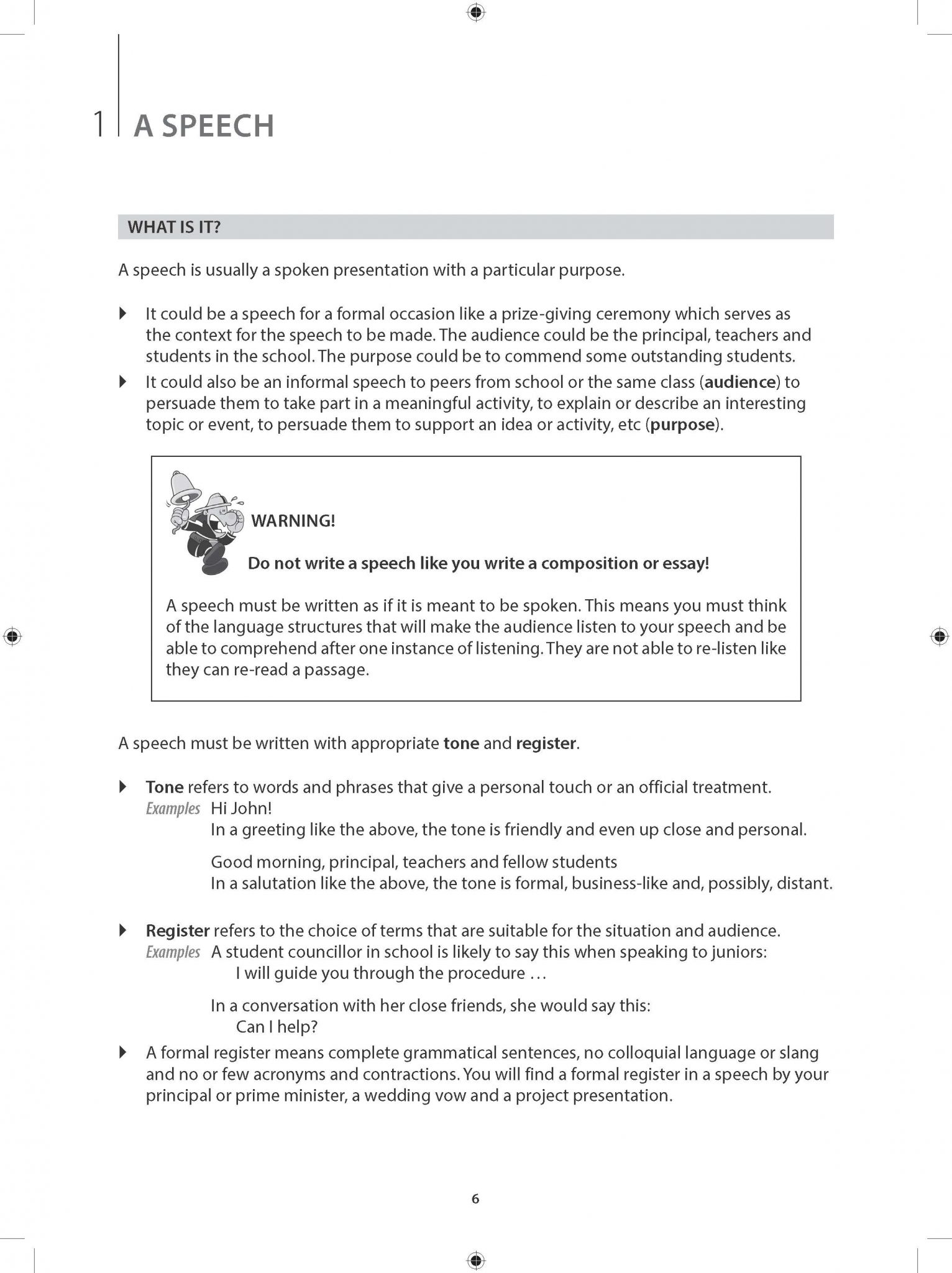 o level speech writing samples pdf