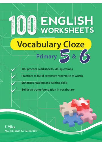 100 English Worksheets Primary 5 & 6: Vocabulary Cloze - CPD Singapore ...