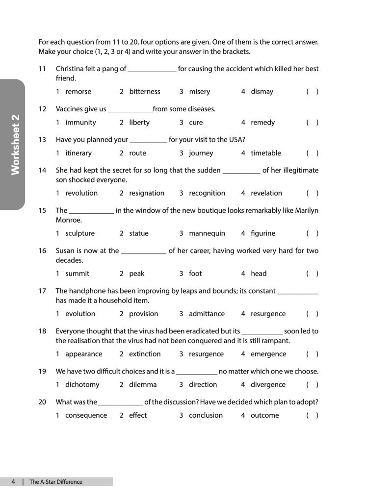 The A-Star Difference Primary 6 English Vocabulary - CPD Singapore ...