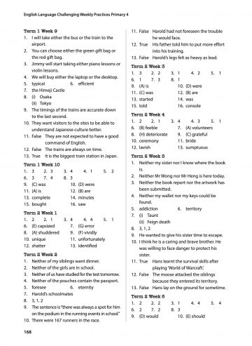 English Language Challenging Weekly Practices Primary 4 - CPD Singapore ...