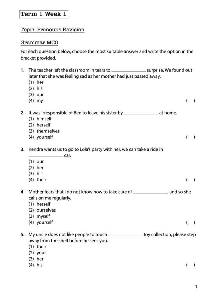 English Language Challenging Weekly Practices Primary 6 - CPD Singapore ...