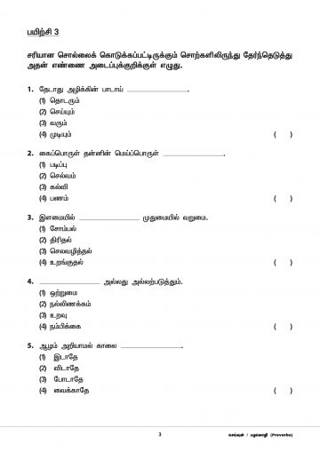 Primary 4 Tamil Topical Exercises - CPD Singapore Education Services ...