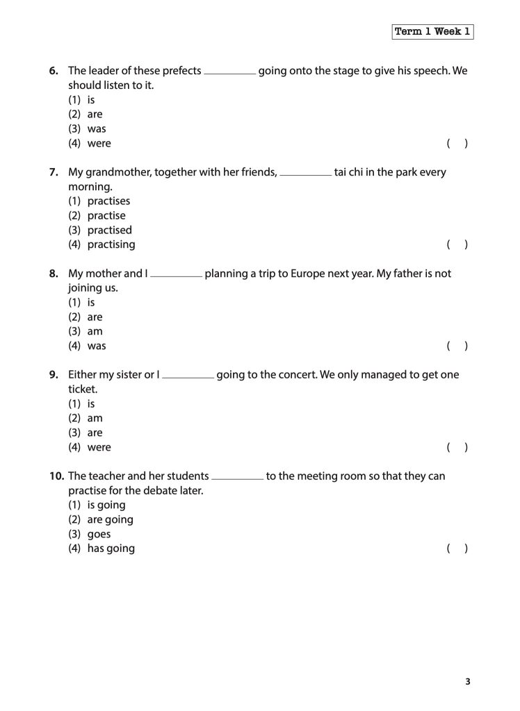 English Language Challenging Weekly Practices Primary 5 - Cpd Singapore 