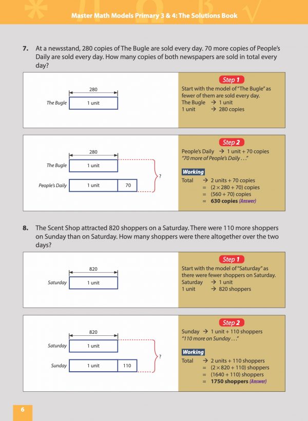 Mastering Math Models P3 & 4 Solution Book sample pages 6