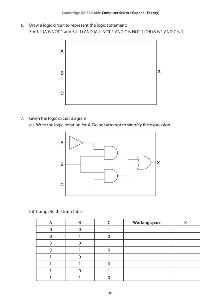 IGCSE Guide Computer Science Paper 1 (Theory) - CPD Singapore Education ...