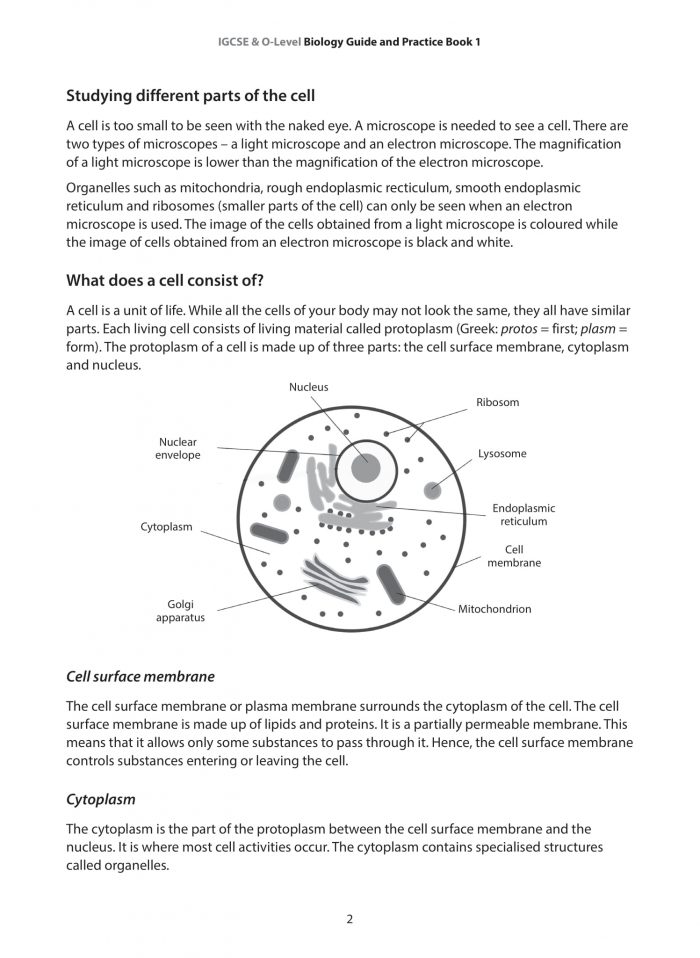 IGCSE and O-Level Biology Guide and Practice Book 1 - CPD Singapore ...