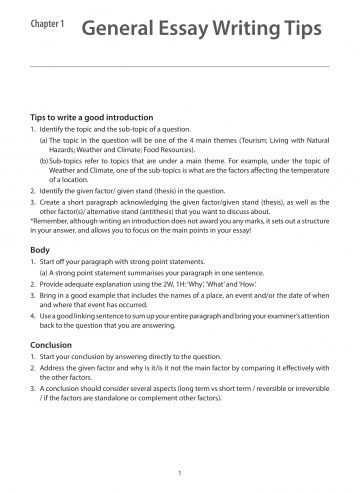 Ace Your O-Level Physical Geography – Essay Guide - CPD Singapore ...