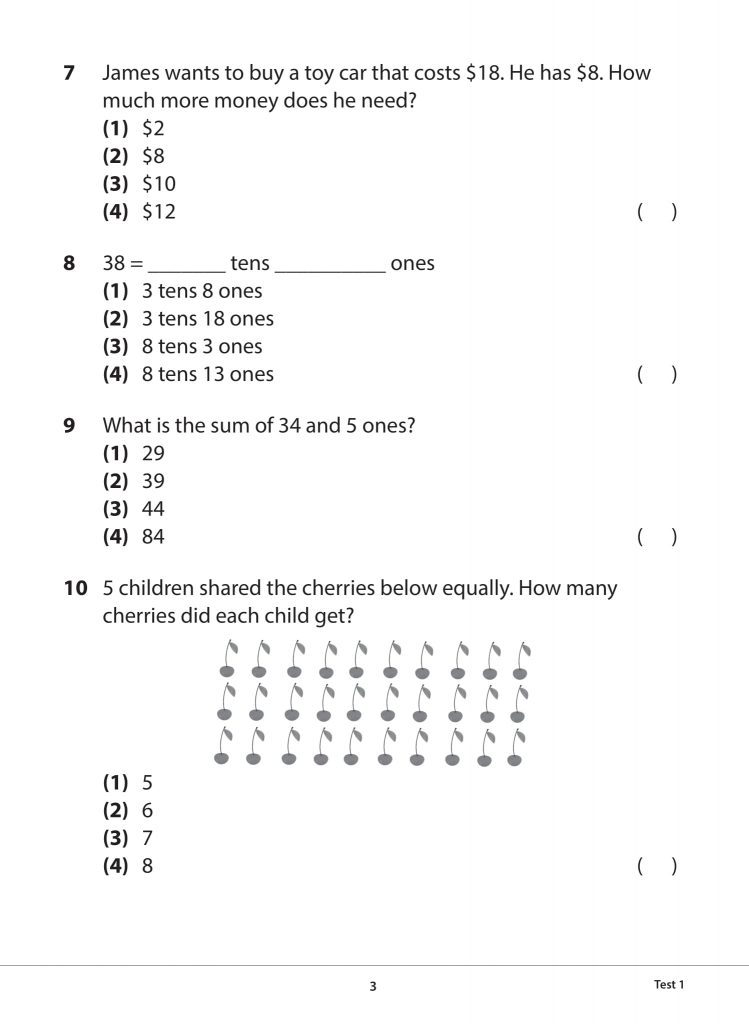 Primary 1 Mathematics Practice Papers Second Edition - CPD Singapore ...