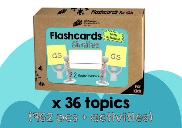 English Flashcards with Activities Set
