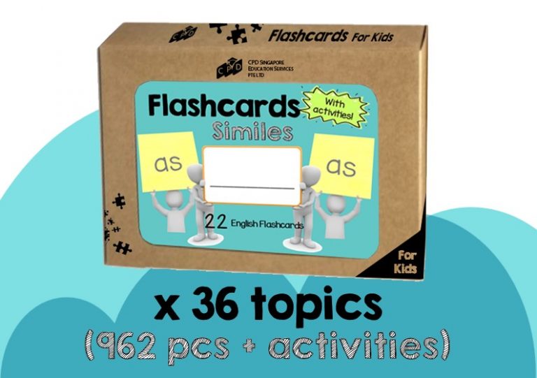 English Flashcards (with activities) Set CPD Singapore Education