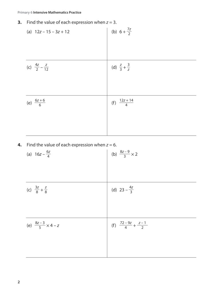 Primary 6 Intensive Mathematics Practice - CPD Singapore Education ...