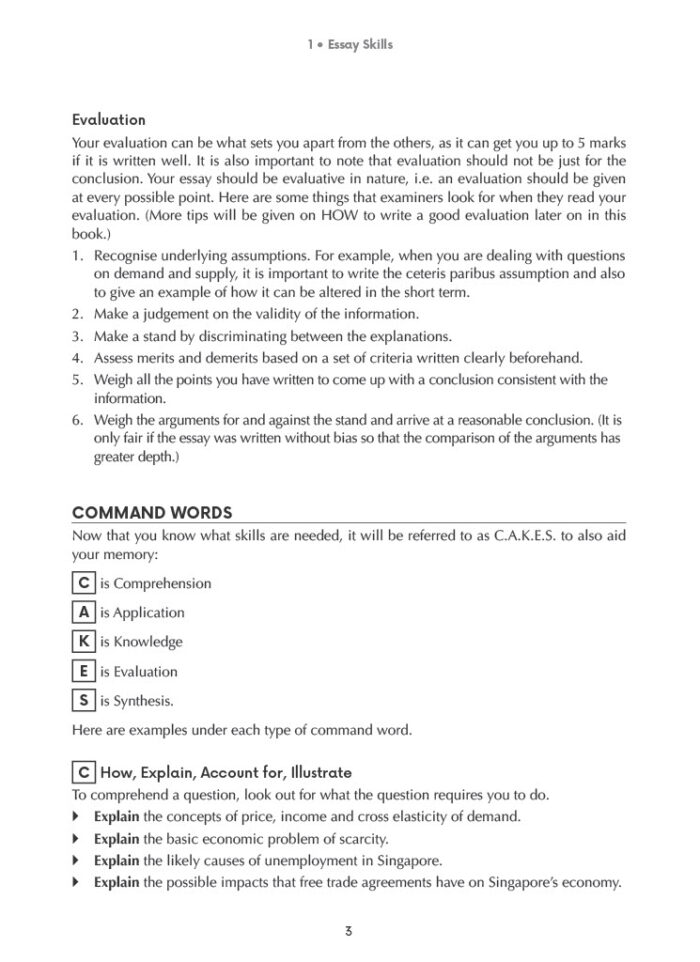 economics a level sample essays