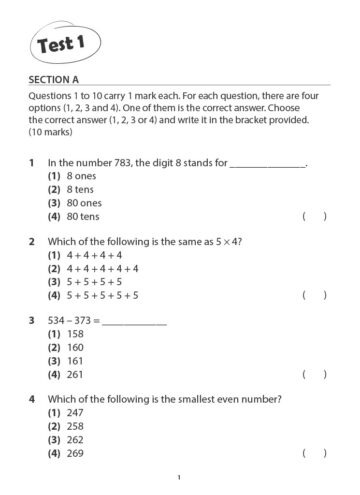 Primary 2 Mathematics Practice Papers Second Edition - CPD Singapore ...