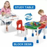 LELE Brothers 5 In 1 Learning Blocks Desk with Chair
