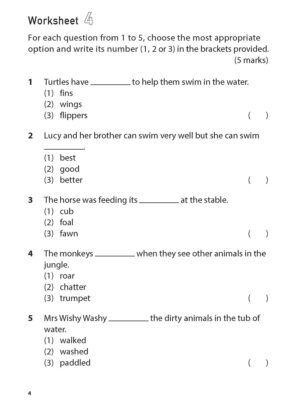 100 English Worksheets Primary 1 – Vocabulary MCQ - CPD Singapore ...