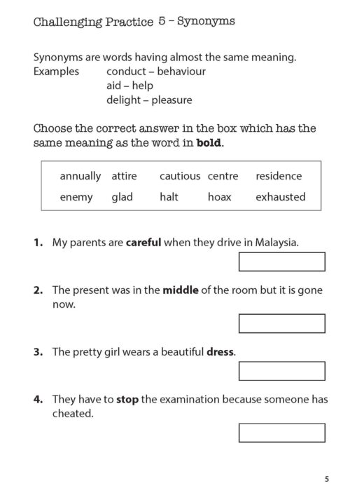 Primary 2 English Challenging Vocabulary Practice - CPD Singapore ...