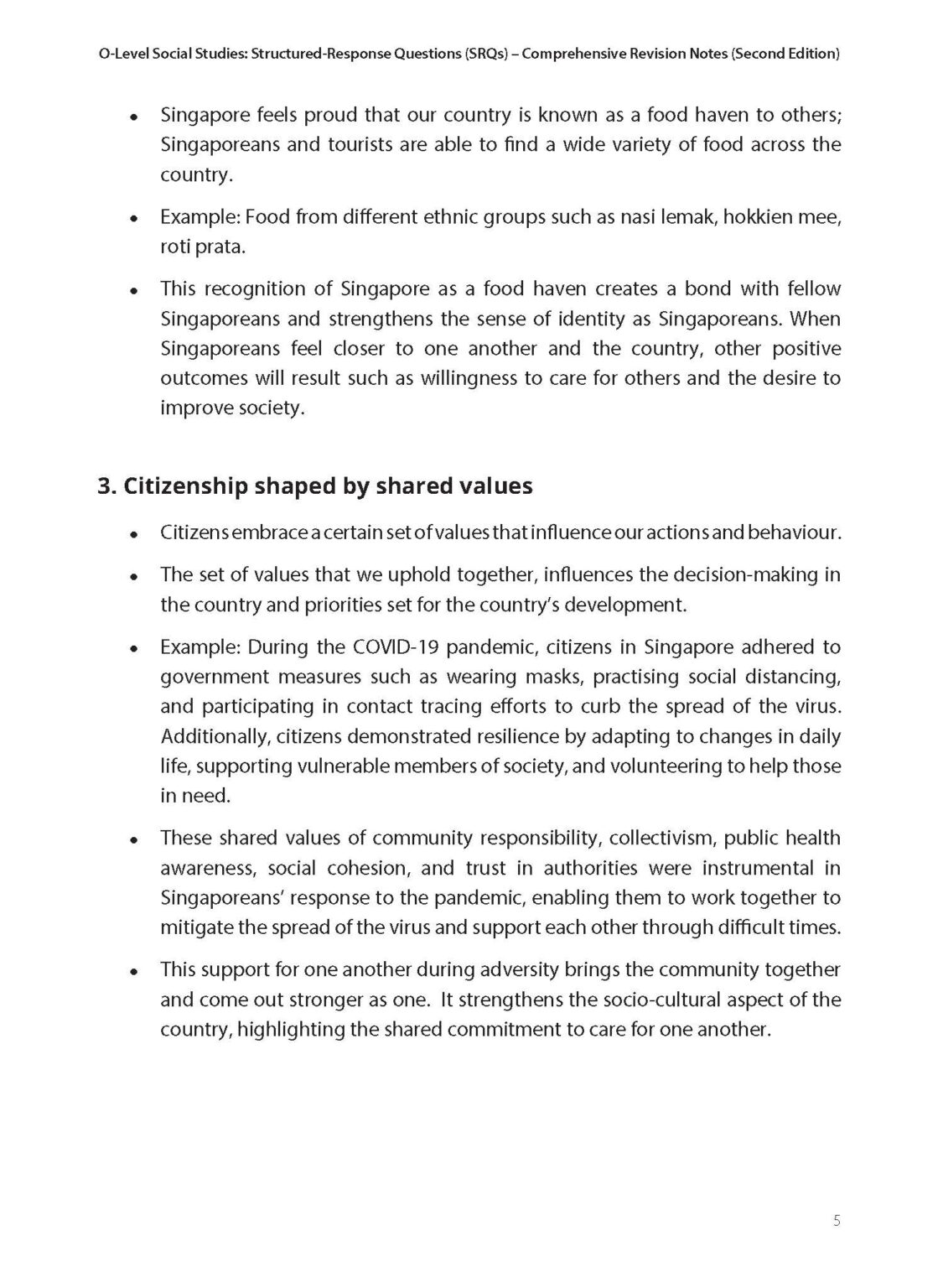 Structured-Response Questions (SRQs) practice for O-Level Social Studies.