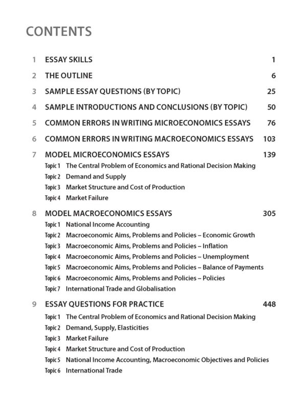Complete Guide to GCE A-Level Economics Essays (Second Edition) - Image 2