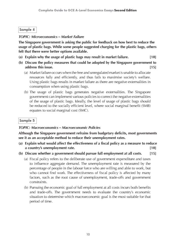 Complete Guide to GCE A-Level Economics Essays (Second Edition) - Image 7