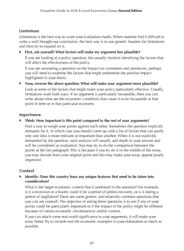 Complete Guide to GCE A-Level Economics Essays (Second Edition) - Image 3