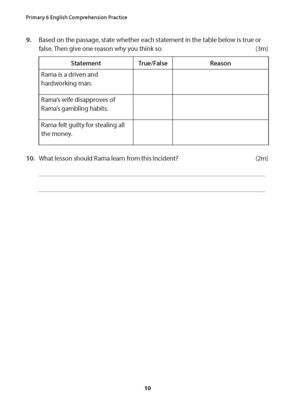 Primary 6 English Comprehension Practice (Second Edition) - Image 10