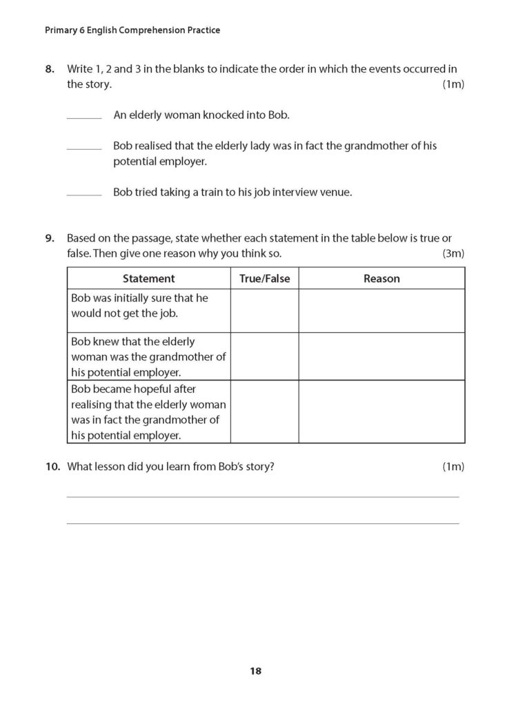 Primary 6 English Comprehension Practice (Second Edition) - CPD ...