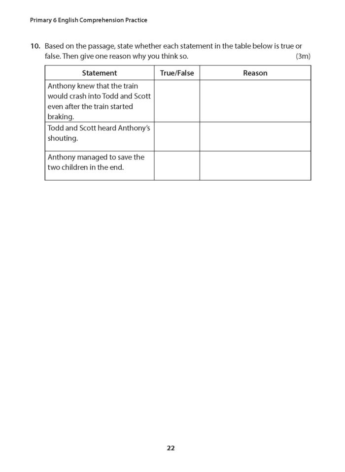Primary 6 English Comprehension Practice (Second Edition) - CPD ...