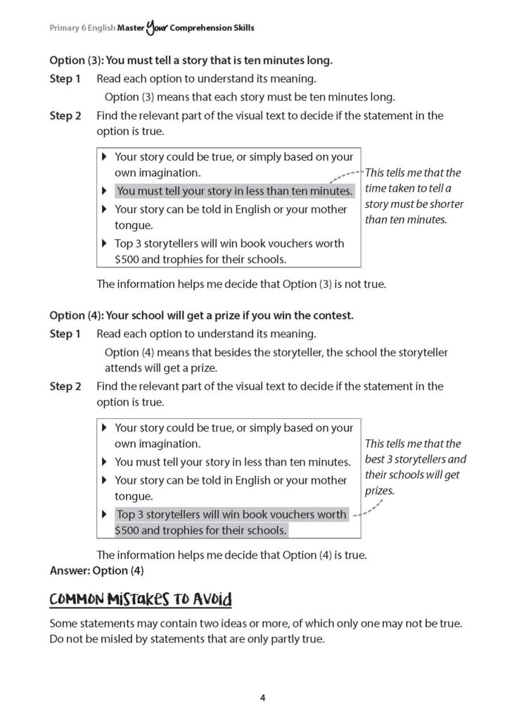 Primary 6 English Master Your Comprehension Skills - CPD Singapore ...