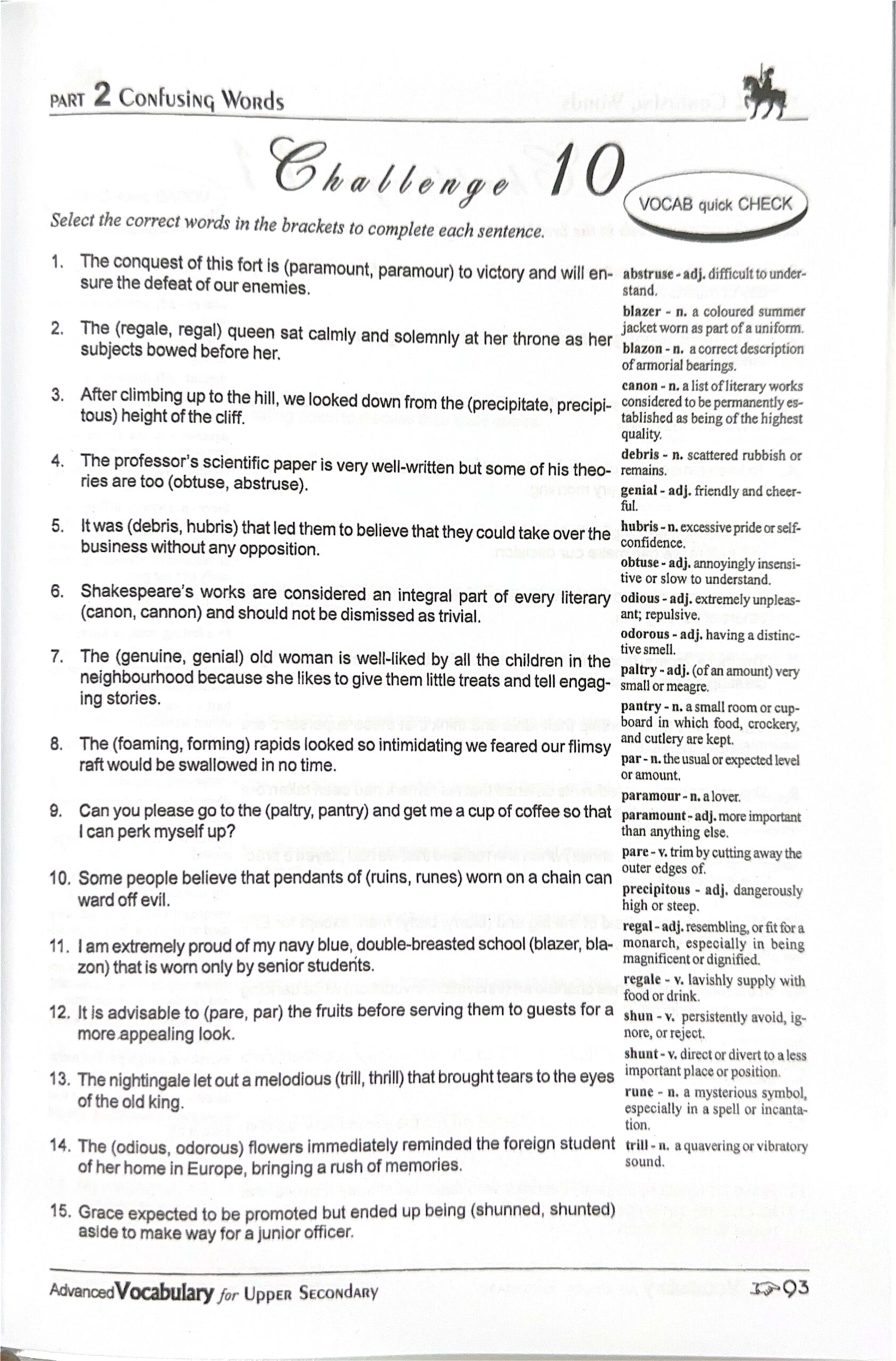 Upper Secondary Advanced Vocabulary - Image 4