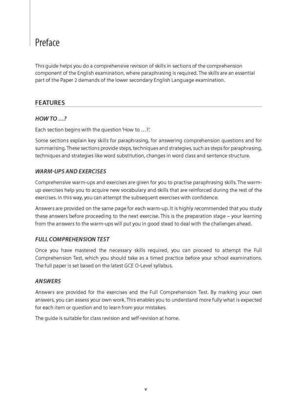 Key Guide Lower Secondary English: Mastering Paraphrasing Skills (Second Edition) - Image 3